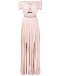 Antonino Valenti - Plissé-Effect Knit Cut-Out Dress - Lyst