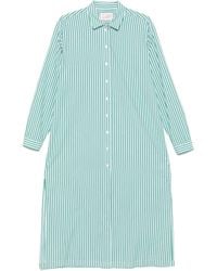 Mc2 Saint Barth - Vestido camisero a rayas - Lyst