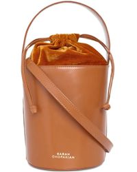 Sarah Chofakian - Beuteltasche aus Leder - Lyst
