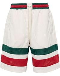Gucci - Pantalones cortos de deporte con tribanda Web - Lyst