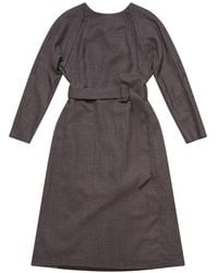 MM6 by Maison Margiela - Belted Midi Dress - Lyst