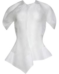 KHAITE - Rumi Asymmetric-Hem Top - Lyst