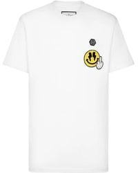 Philipp Plein - Smile-Patch T-Shirt - Lyst