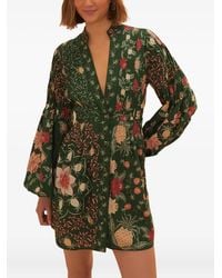 FARM Rio - Floral-Print Midi Dress - Lyst