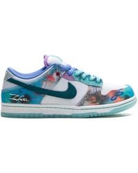 Nike - X Futura Laboratories Sb Dunk Low "Bleached Aqua" Sneakers - Lyst