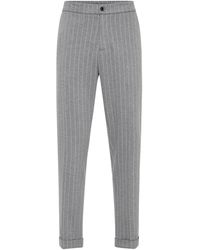 Billionaire - Pinstripe-Pattern Trousers - Lyst