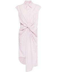 JNBY - Draped-design Cotton Dress - Lyst