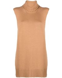 Jil Sander - Chunky-Knit Sleeveless Top - Lyst