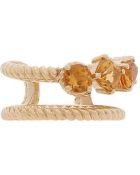 Dolce & Gabbana - 18Kt Geelgouden Oorcuff Met Citrien - Lyst