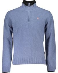 Napapijri - Half-Zip Cotton Sweater - Lyst
