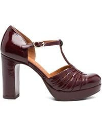 Chie Mihara - Yaisu Pumps aus Lackleder mit T-Riemen 85mm - Lyst