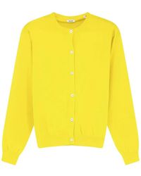 Aspesi - Cardigan Con Bordo A Coste - Lyst