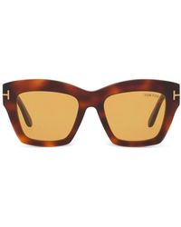 Tom Ford - Luna Oversize-Frame Sunglasses - Lyst
