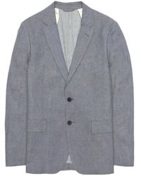 GANT - Melange-Effect Long-Sleeve Blazer - Lyst