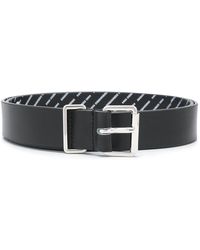 DSquared² Ceinture à doublure à logo - Noir