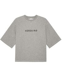 Herskind - Linette Embroidered Short-Sleeve T-Shirt - Lyst