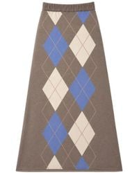 Chinti & Parker - Argyle-Knit Midi Skirt - Lyst