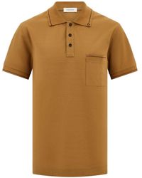 Ferragamo - Piqué Chest-Pocket Polo Shirt - Lyst