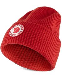Fjallraven - Logo-Patch Ribbed-Knit Beanie Hat - Lyst