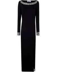 Blugirl Blumarine - Crystal-Embellished Long Dress - Lyst