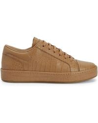 Giuseppe Zanotti - Gz-City Crocodile-Embossed Lace-Up Low-Top Sneakers - Lyst