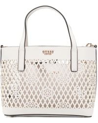 Guess - Mini Letty Laser-Cut Tote Bag - Lyst