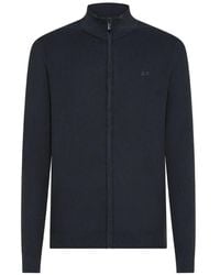 Sun 68 - Zip-Up Knitted Sweater - Lyst