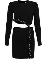 Nissa - Cut-out Ruched Mini Dress - Lyst