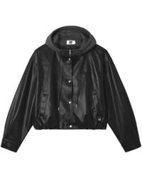 Izzue - Logo-Embroidered Hooded Jacket - Lyst