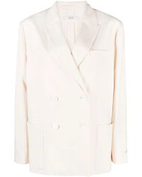 Prada - Double-breasted Button Blazer - Lyst
