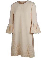 Valentino Garavani - Lace Bell-Sleeve Mini Dress - Lyst