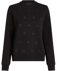Karl Lagerfeld - Rhinestone-Embellished Sweatshirt - Lyst