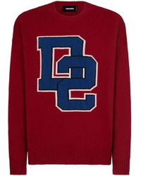 DSquared² - Logo-Intarsia Wool-Blend Jumper - Lyst