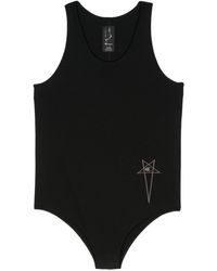 Rick Owens X Champion - Logo-embroidered Bodysuit - Lyst
