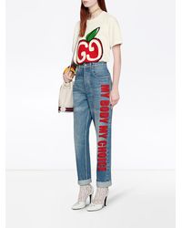 Gucci 'My Body My Choice' Jeans - Blau