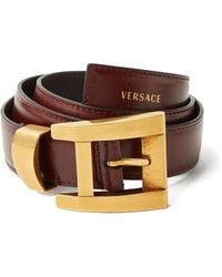 Versace - Leather Belt 3 Cm - Lyst