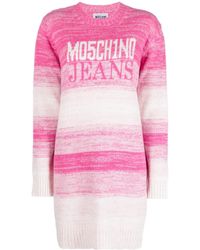 Moschino - Logo-Intarsia Wool-Blend Jumper - Lyst