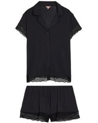 Eberjey - Malou Lace-Trim Pajamas Set - Lyst