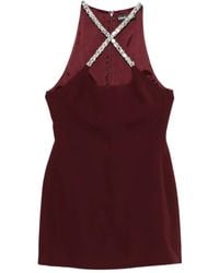 David Koma - Abito Con Cristalli E Scollo All'Americana - Lyst