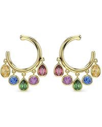Swarovski - Pendientes De Aro Imber Con Detalles De Cristales Y Charm - Lyst