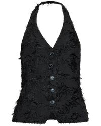 Samsøe & Samsøe - Salazio Neckholder-Top mit Federn - Lyst