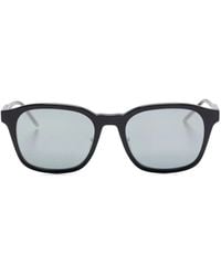 Thom Browne - Sonnenbrille mit eckigem Gestell - Lyst