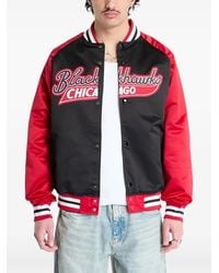 Mitchell & Ness - Logo-Print Bomber Jacket - Lyst