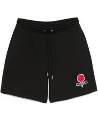 Moncler - Short De Sport À Logo Brodé - Lyst