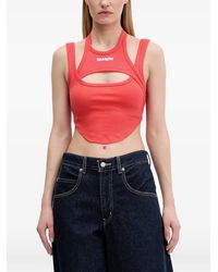 Barrow - Cut-Out Crop Top - Lyst