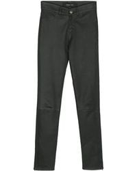 FEDERICA TOSI - Mid-Rise Leather Skinny Trousers - Lyst