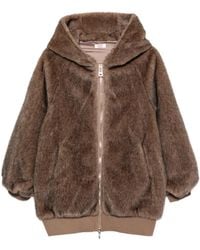 Liu Jo - Faux-Fur Hooded Jacket - Lyst