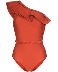 Johanna Ortiz Bañador Love Affair con una sola tira - Rojo