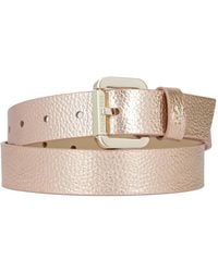 Patrizia Pepe - Metallic Textured Belt - Lyst