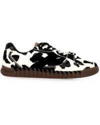 Colors Of California - Tahoe Cow-Print Cowhide Sneakers - Lyst